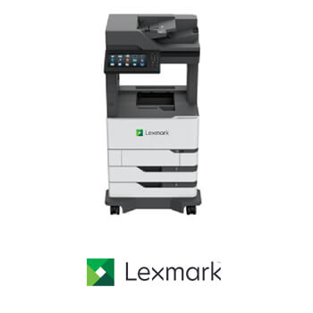 Lexmark office equipment image with logo
