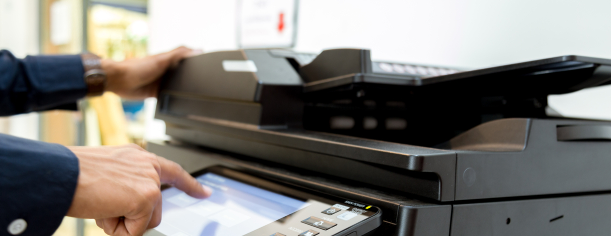 touchscreen on printer