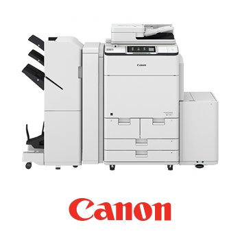 Canon office equipment image with logo