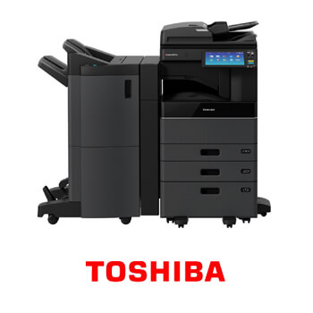 Toshiba office equipment image with logo