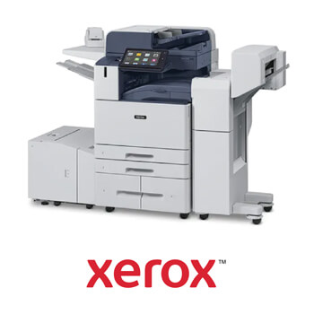 Xerox office equipment image with logo