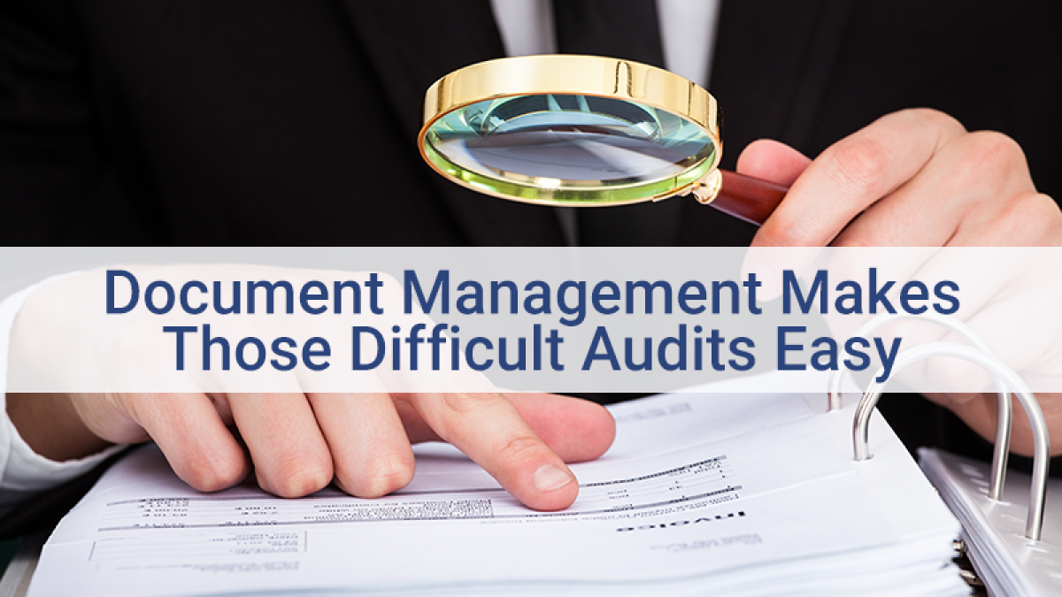 Document Management makes those difficult audits easy