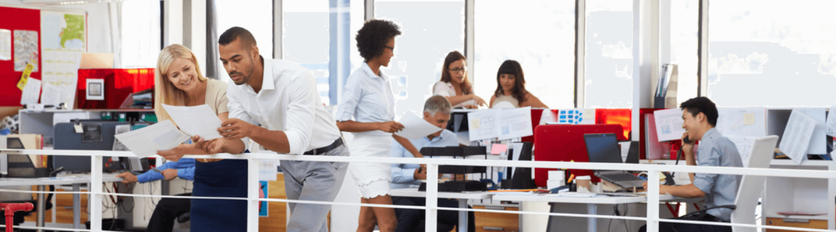 employees working in a government office, state government concept